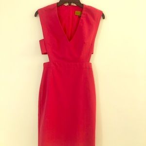 Nicole Miller Cutout V-neck Sheath Dress